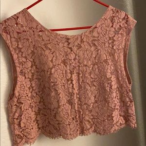 Lace crop top